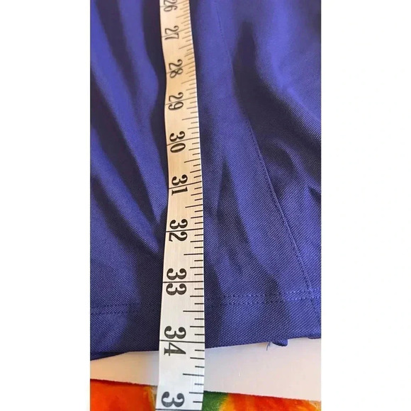 Vintage Lady Hagan Women’s M Blue Green Collared T-Shirt Mini Dress Pockets - Picture 9 of 10